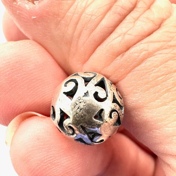 SILPADA Womens Necklace Sterling SIlver Ball Pendant N1619 Simple Delight - Picture 3 of 3